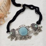 Blue Oxidized Necklace - Image 4