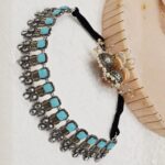Blue Oxidized Necklace - Image 2
