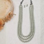 Silverish Gray Pearl Necklace - Image 4