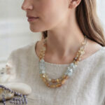 Real Golden Rutile and Barriel Stone Necklace - Image 2