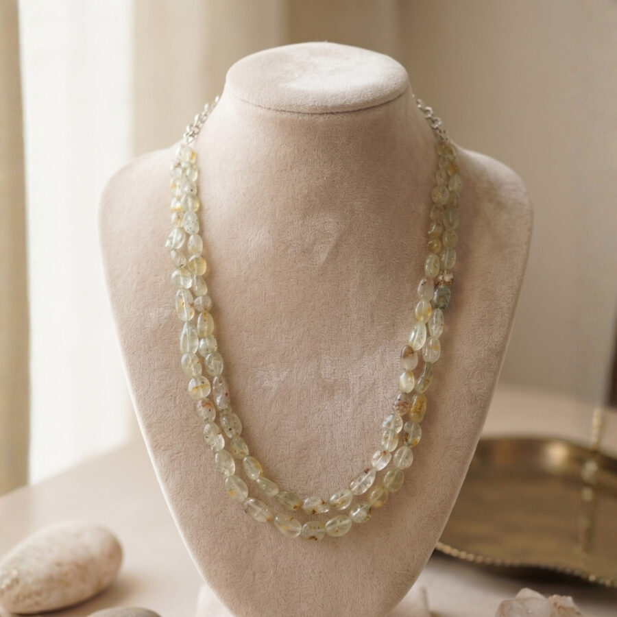 Real Golden Rutile Stone Necklace