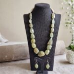 Real Aquamarine Stone Necklace