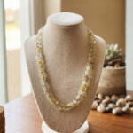 Real Golden Rutile Stone Necklace