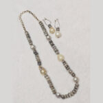 Fresh Water Barooka Pearl with Rainbow Sunmoon Stone - Image 4