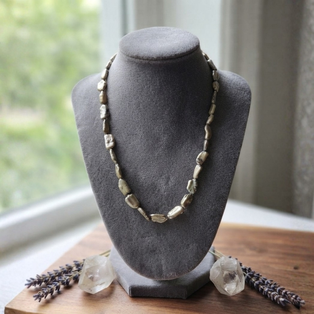 77 Fresh Water Barooka Pearl Necklace - Image 1