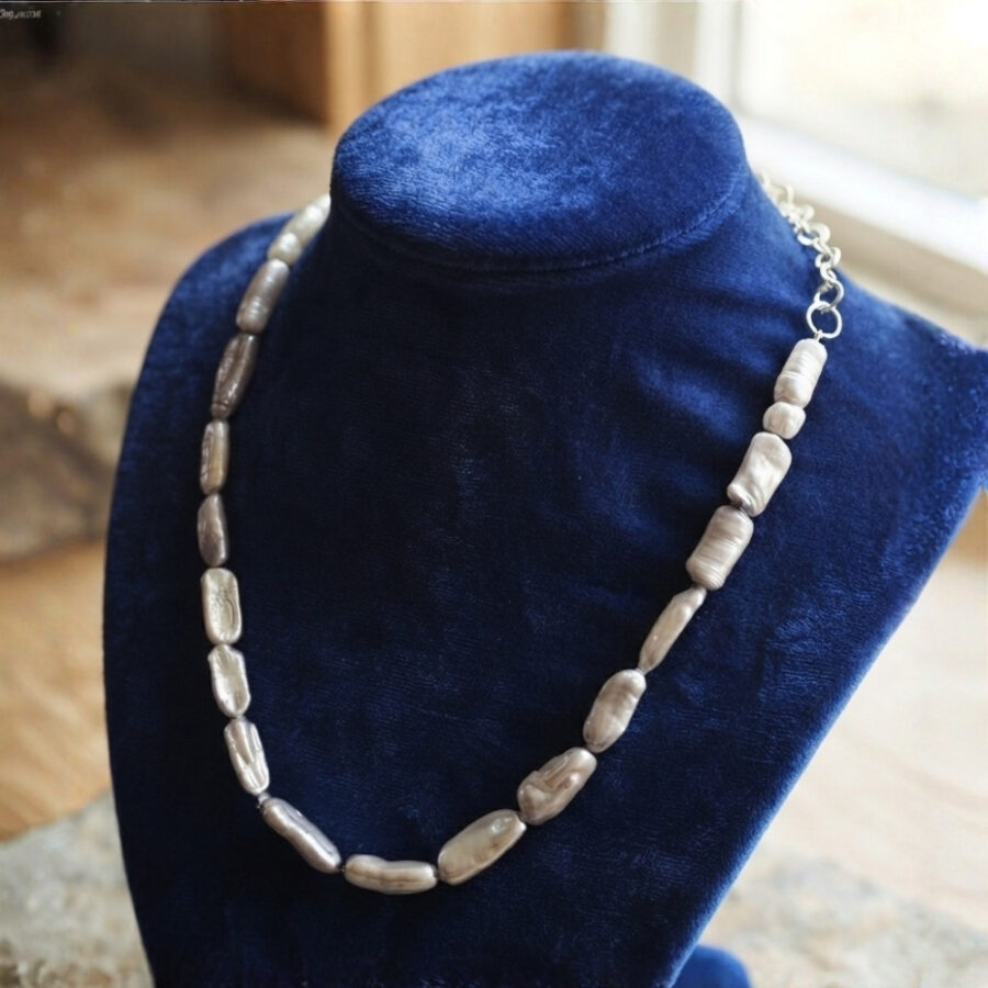 Fresh Water Barooka Pearl Necklace