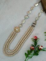 Polki Pearl Necklace - Image 4